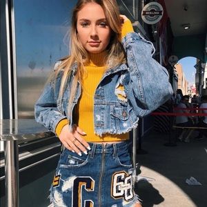 NWT Carmar Diem Cropped Jean Jacket